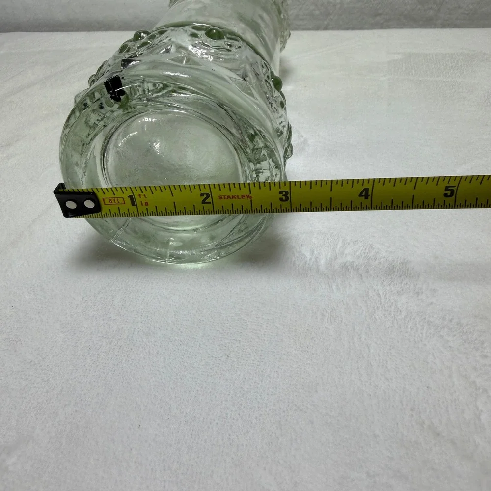 Williams Sonoma Clear Glass Hobnail Ribbed Decorative Bottle Cruet